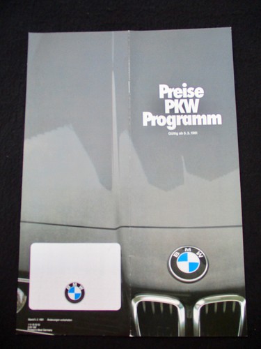Bmw preise 3er 5er 6er - 6er, 7er