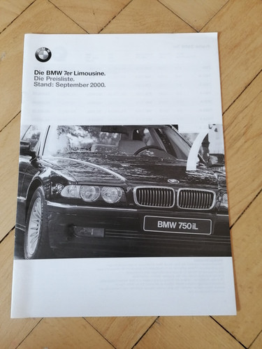 Bmw 7er limousine preisliste - bmw,