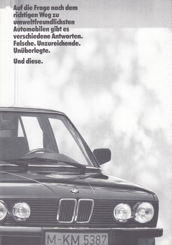 Bmw umwelt 3er 5er e28 - 5er, 7er