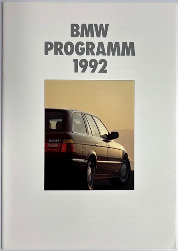Bmw gesamtprogramm 1992 - bmw,