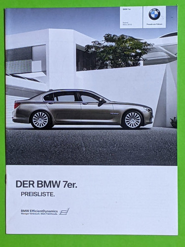 Bmw 7er preisliste - bmw,